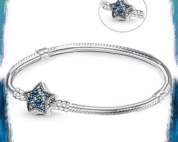 Silver Plated Star Charm Bracelet