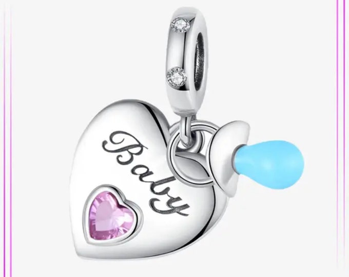 Sterling Silver Baby Heart charm