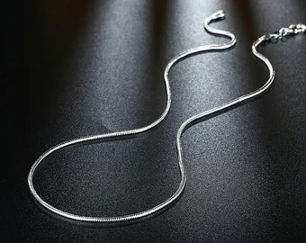 Sterling Silver 1mm Snake Chain