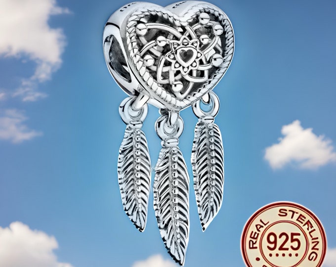 Sterling Silver Dream Catcher Charm