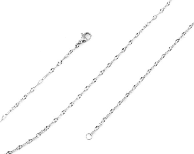 Silver link chain