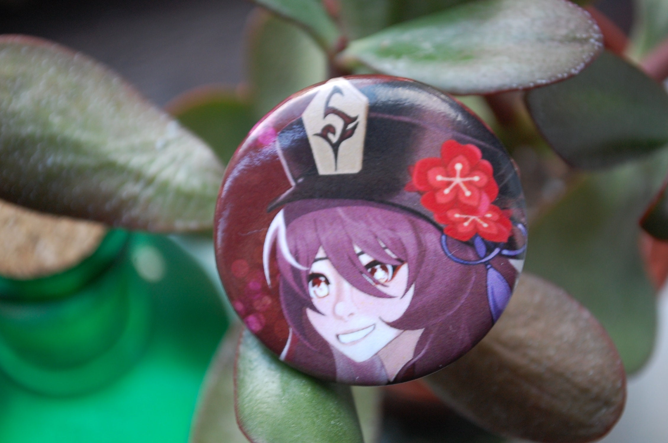 Hu Tao Button Badge // Hu Tao Badge // Genshin Impact Button Badge ...