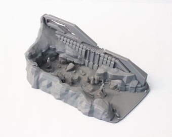 Réplique à l'échelle imprimée en 3D du Valhalla de Halo 3