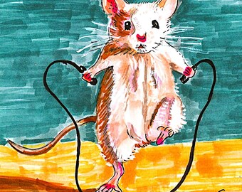 SKIP 4.5" X 5" Folded note card blank inside