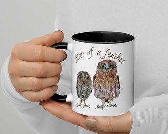 Birds of a Feather Mug with Color Inside