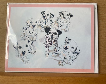 Pie Litter-TOP LEFT Chess,Cutie,Moon,Bourbon-Center- Sugar,Mud Folded notecard 4.5 by 5 inch