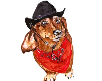 Howdy Folded notecard 4.5 by 5 inch