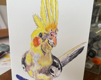 Pedro Folded notecard 4.5 by 5 inch