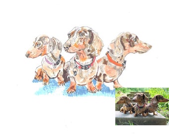 Custom drawing from  photos you provide.  The more photos the better, I will do a layout for your approval initially.