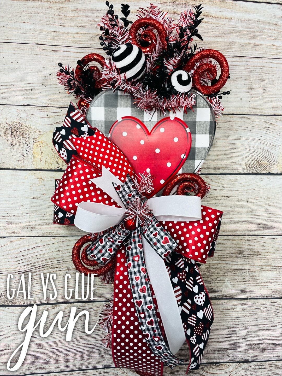 Valentines Swag Valentines Decoration Valentine Swag Heart Etsy