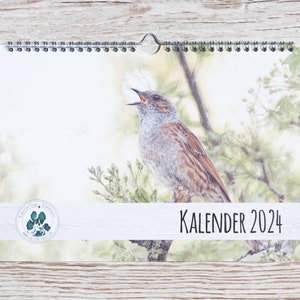 Calendar 2024 A4 Animal Calendar Wildlife Pets Art Calendar image 2