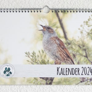 Calendar 2024 A4 Animal Calendar Wildlife Pets Art Calendar image 5
