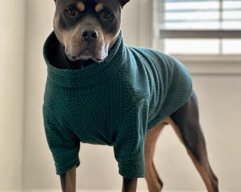 Custom fleece dog sweater 70 fabrics XXS-5XL