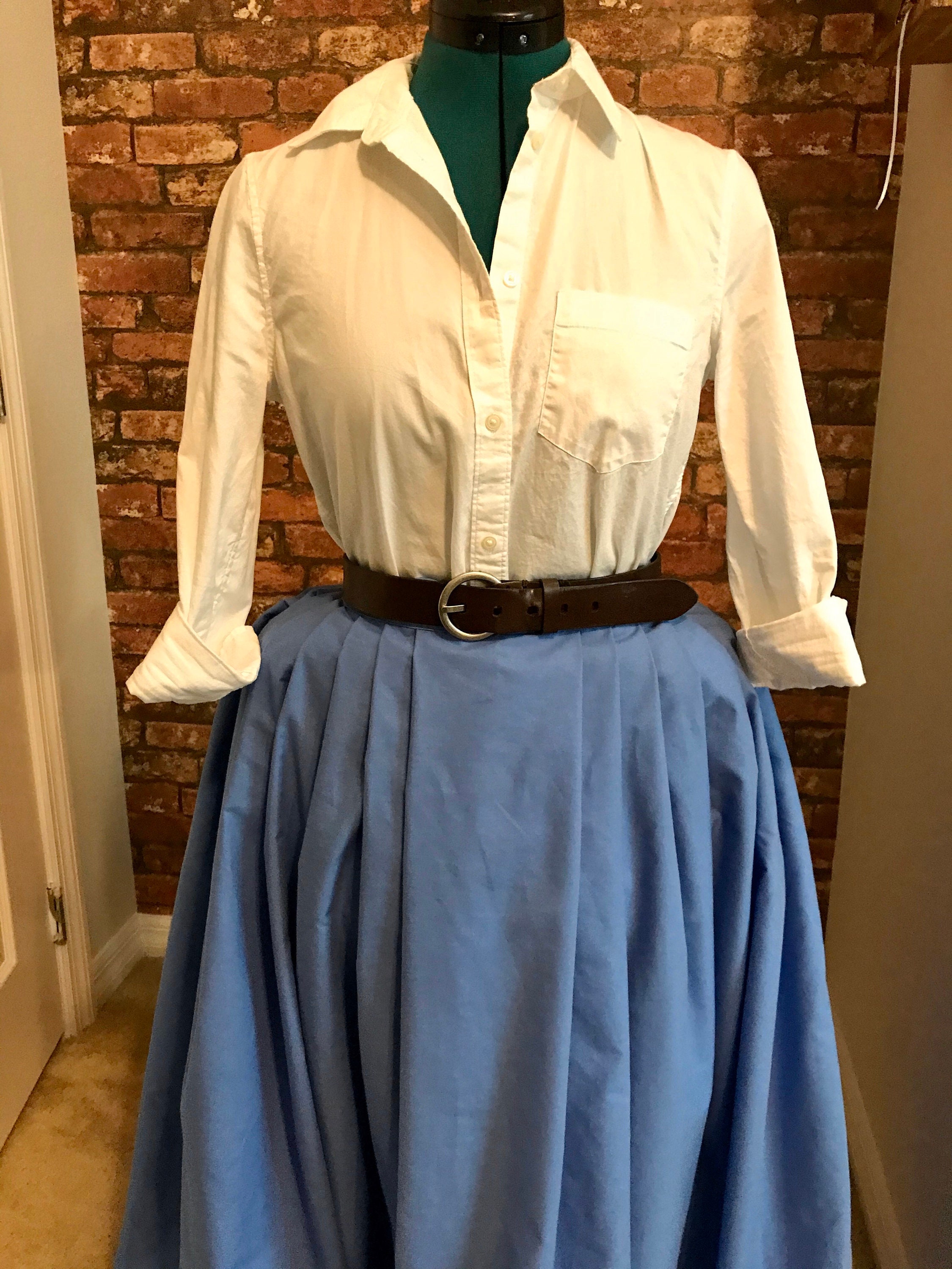 Outlander inspired skirt 18th century petticoat in solid, tartan, cus…