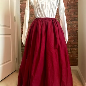 Full renaissance or medieval petticoat skirt