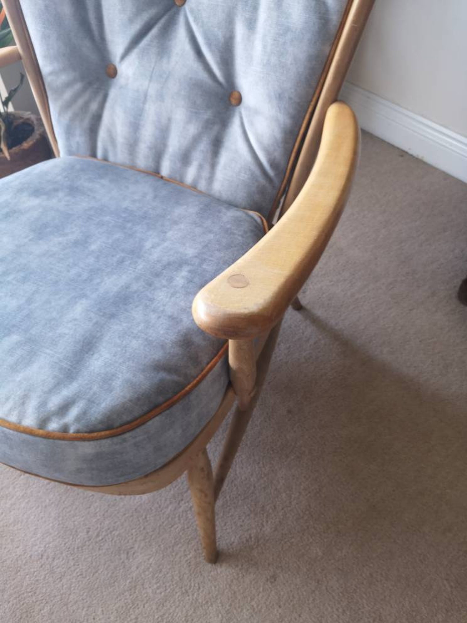Vintage Ercol model number 477 newly reupholstered Etsy