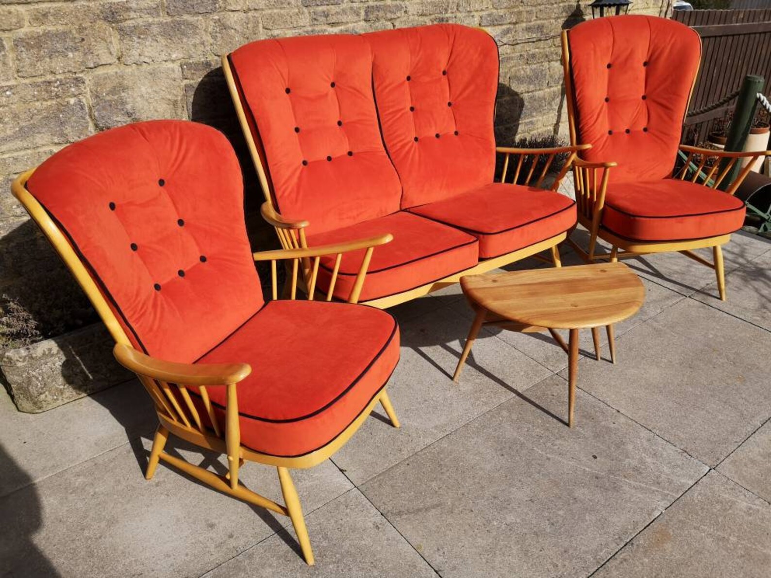Vintage Ercol Evergreen three piece suite | Etsy