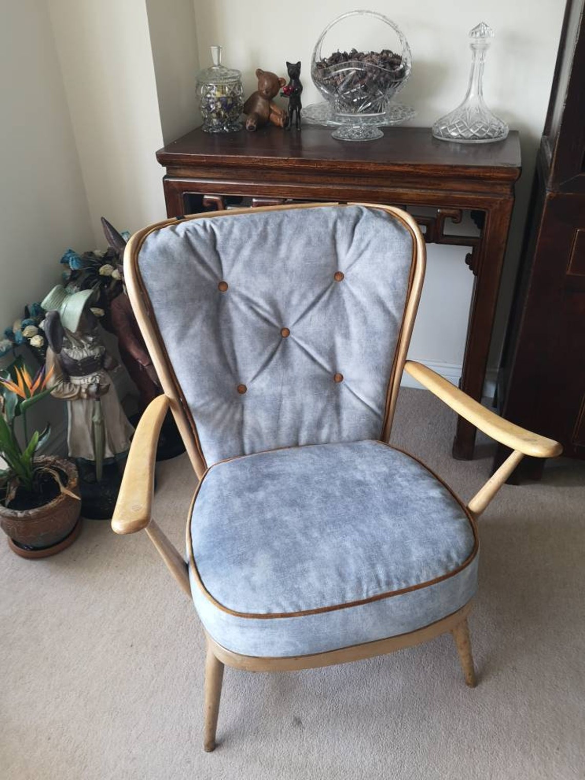 Vintage Ercol model number 477 newly reupholstered Etsy