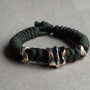 Ukraine Bracelet Tryzub paracord, olive drab bracelet, made in Ukraine
