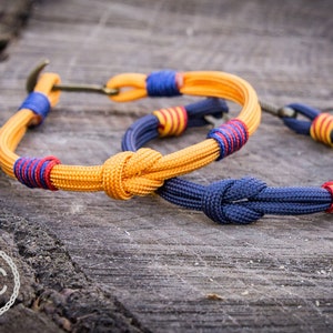 Paracord bracelet, parachute cord, bracelet with anchor,Viking bracelet, Scandinavian jewelry