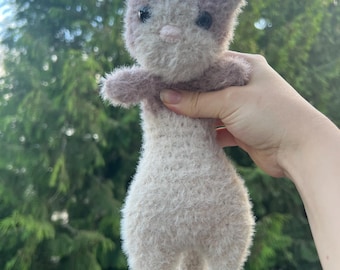 Hand Crocheted Ferret Plushie - Freddy the Ferret
