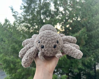 Hand Crocheted Plush Spider: Spido the Spider
