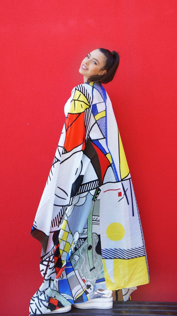 Schal Roy Lichtenstein Kunst Inspiriert Schal Pop Art Boho Etsy