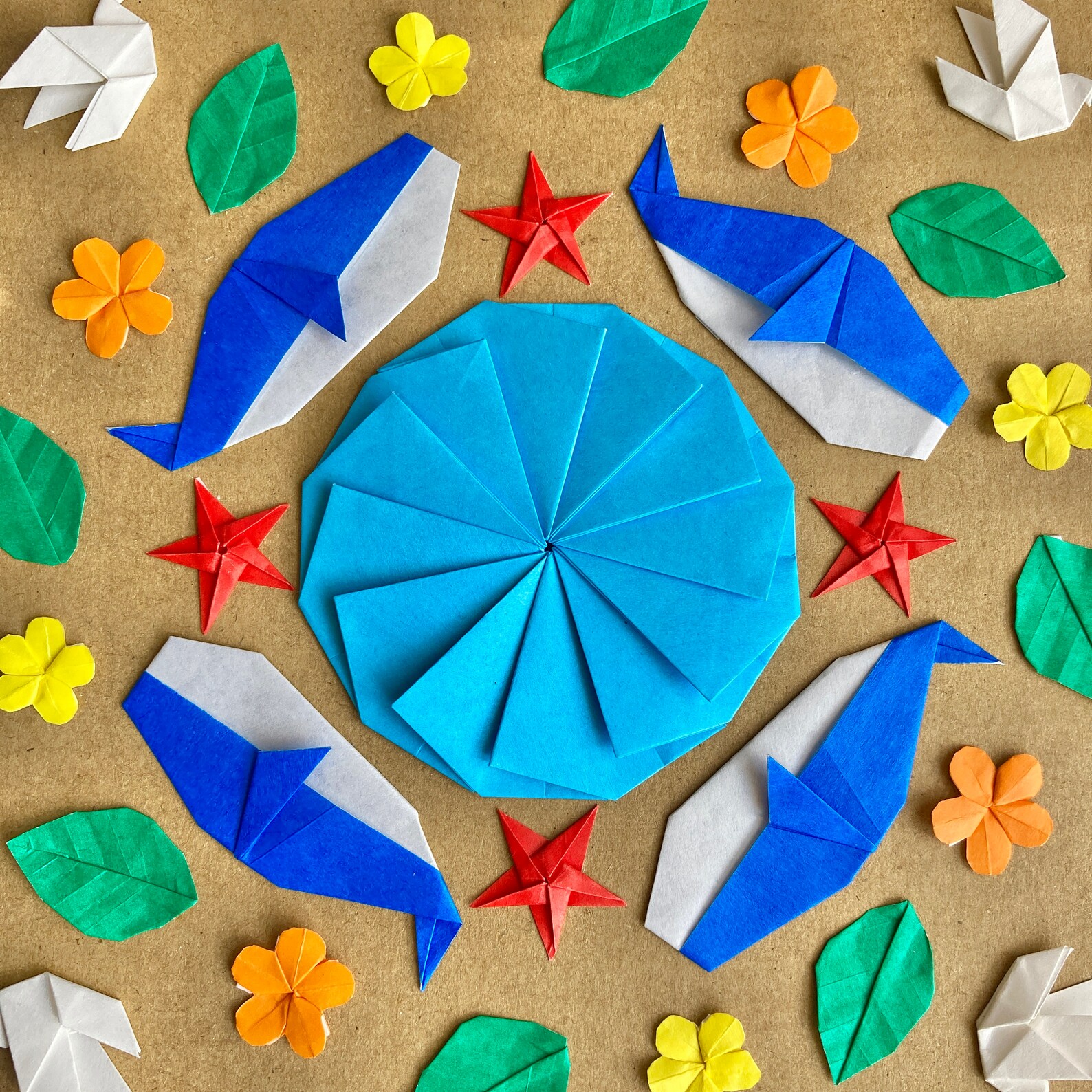 Earth Day Origami Collage / Madre Terra / Terra di mare & | Etsy