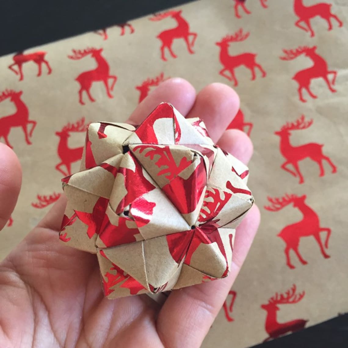 Origami Christmas Tree Decorations / Christmas Baubles / Etsy