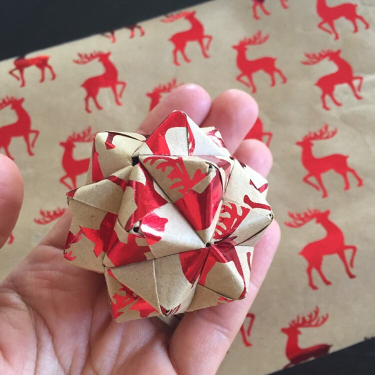 Origami Christmas Tree Decorations / Christmas Baubles / Etsy