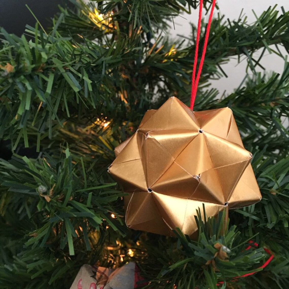 Origami Christmas Tree Decorations / Christmas Baubles / Etsy