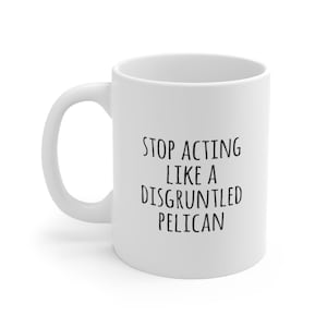Disgruntled Pelican Funny, Coffee Mug Gift, Gifts Holiday Mugs, Coworker Best Friend, David Rose, Ew David, Alexis Rose
