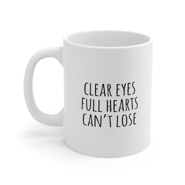 Clear Eyes Full Hearts Can't Lose, Friday Night, Mug, Lights, Mug