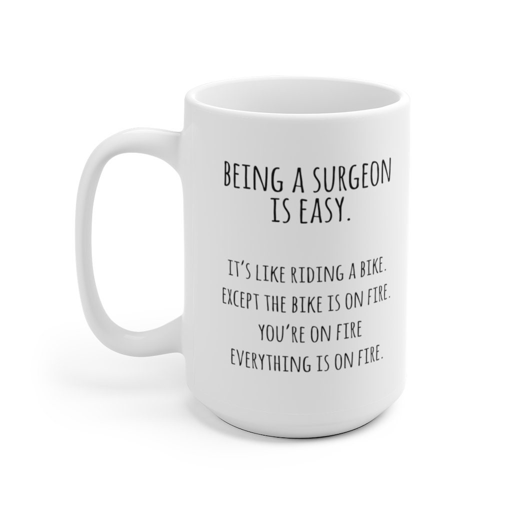 Surgeon gift Surgeon Mug Surgeon funny gift mug Surgery Etsy