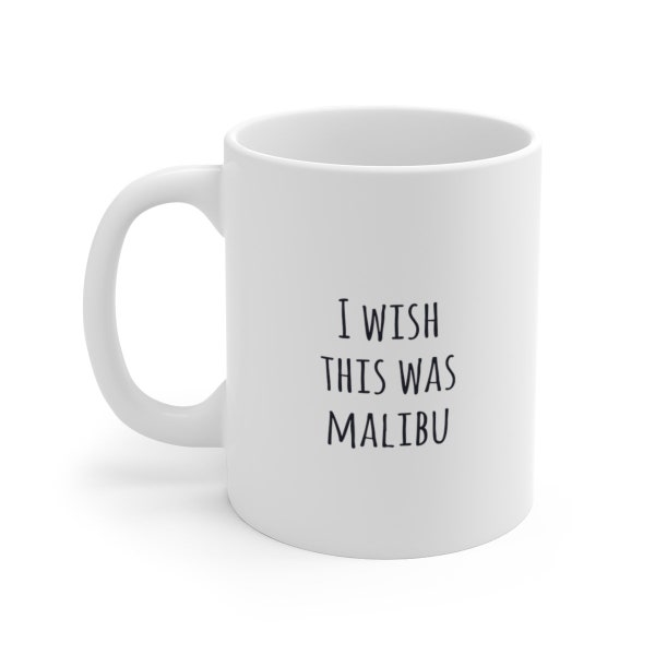Malibu Gift, Funny Mug, Gift, Funny Birthday Gifts, Gift For Coworker, Rum Gifts, Malibu Mug, Mug Gift