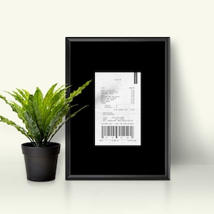 Rock N Roll Receipt A3 Poster Print Inspired By Depeche Mode &#39;Violator&#39;