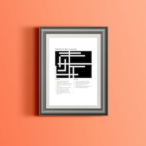 Rock N Roll Crossword A3 Print Inspired By Pulp's 'His N Hers' Album