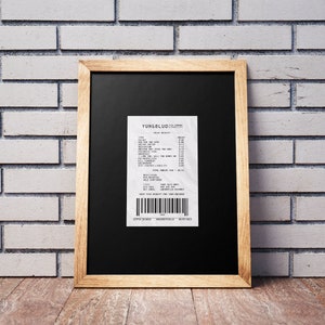 Rock N Roll Receipt A3 Poster Print Inspired By Yungblud &#39;21st Century Liability&#39;