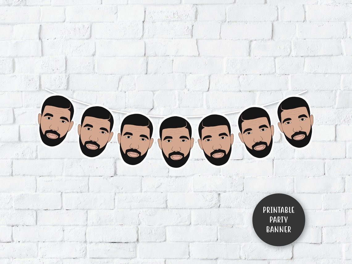 PRINTABLE Drake Head Drake Party Props Drake Banner Etsy printable-drake-head-drake-party-props-drake-banner-etsy