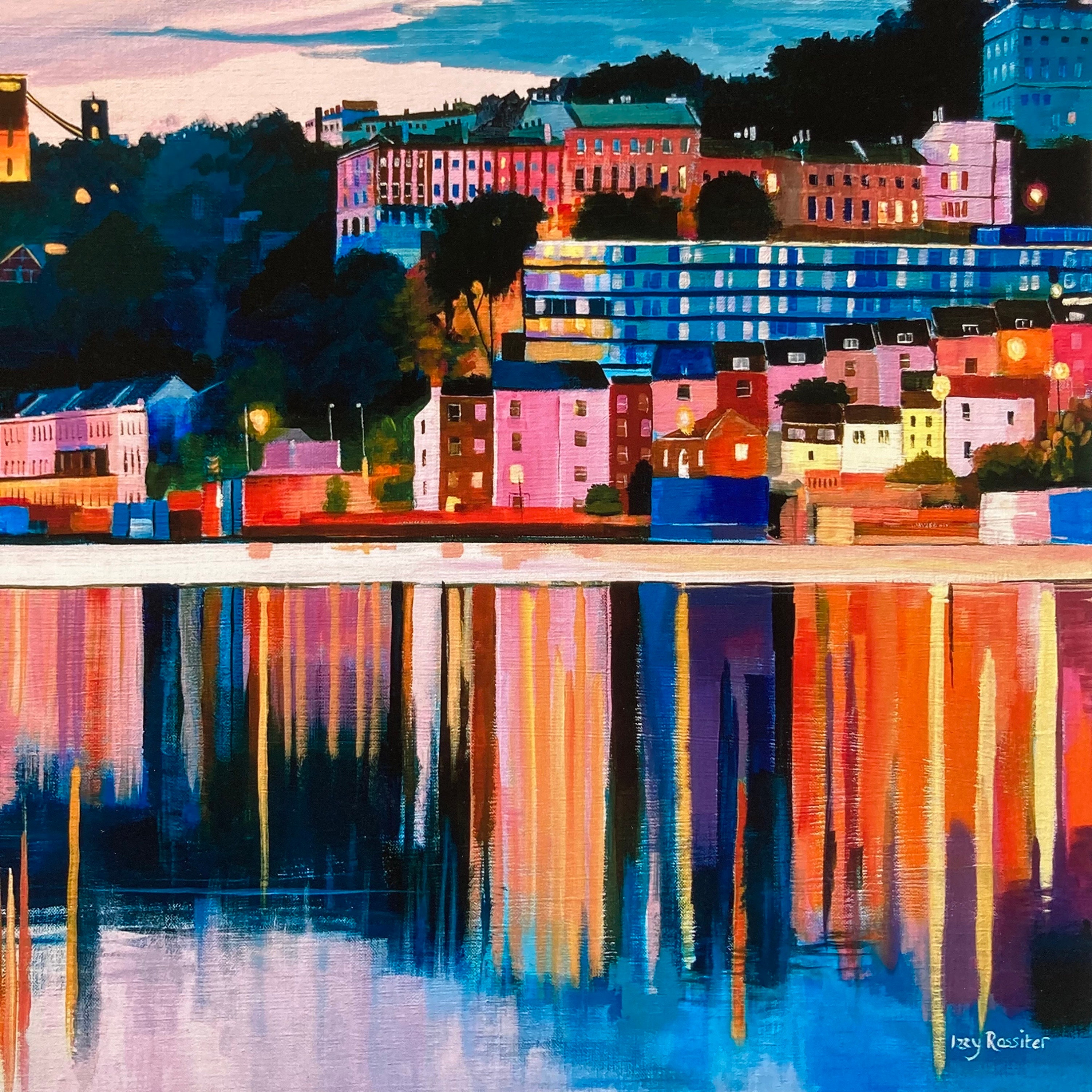 イギリス風景　Bristol’s Clifton Bridge 版画 イギリス風景Bristol's Clifton Bridge 版画