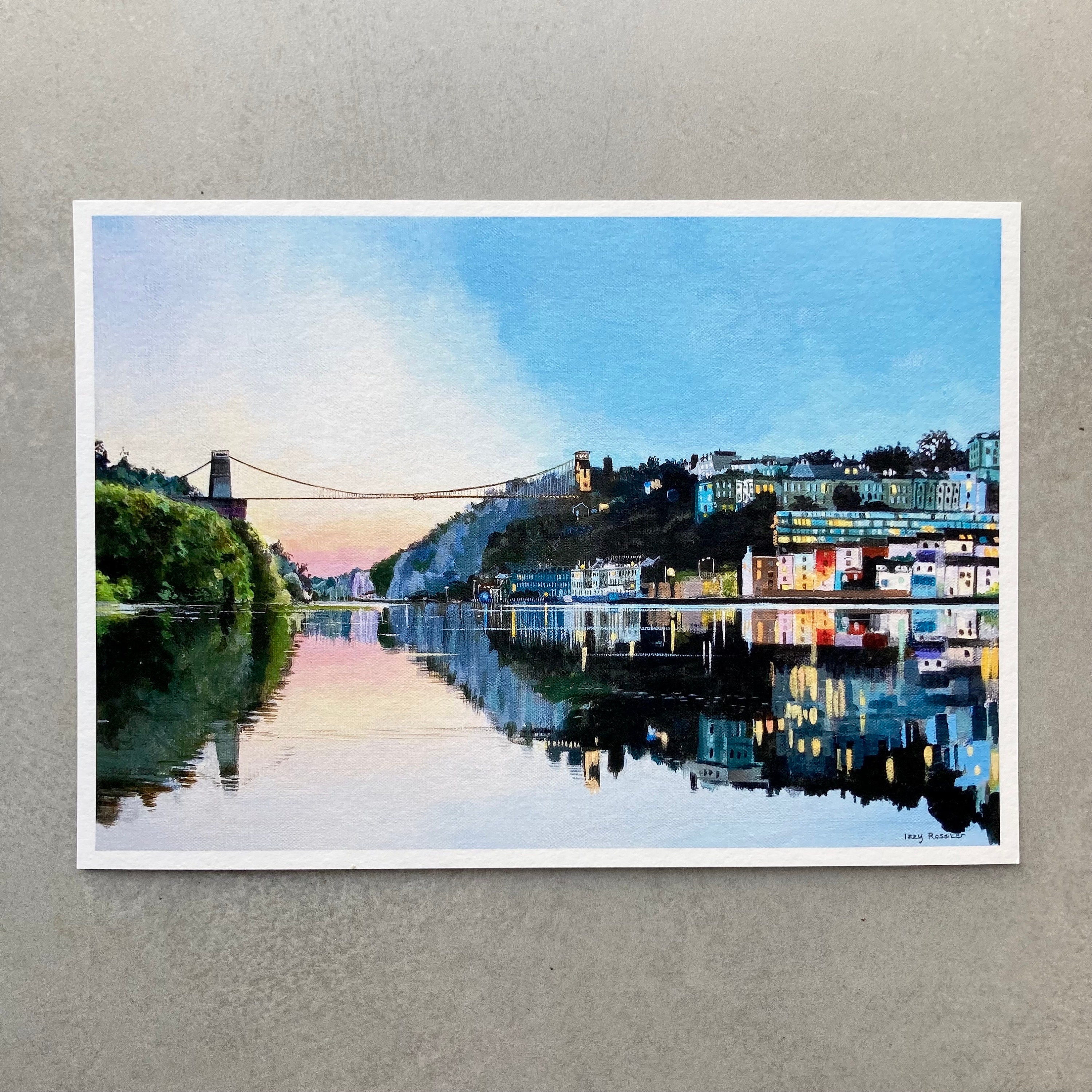 イギリス風景　Bristol’s Clifton Bridge 版画 Clifton Suspension Bridge, Bristol (1920s). Art Prints