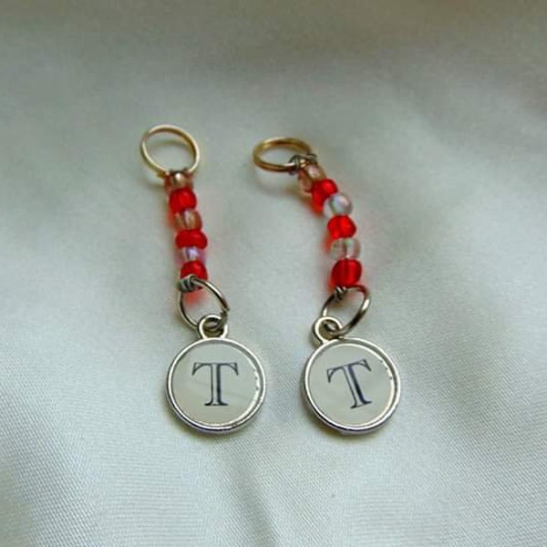 Initial Letter Hearing Aid Charm