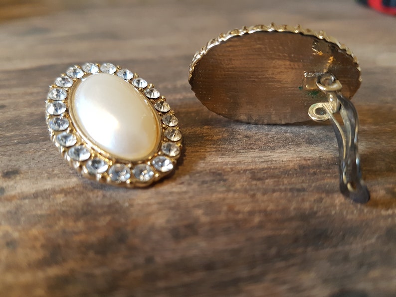 bib earrings wedding set Vintage faux pearl collar necklace