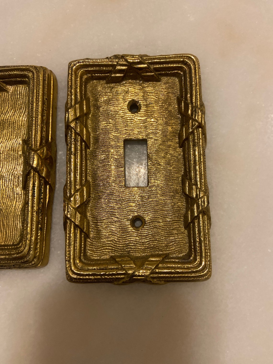 Solid brass vintage light switches Etsy