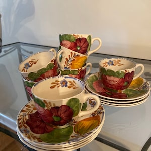 Demitasse kop en schotelset (set van 8)