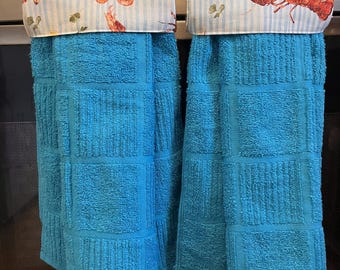 Conjunto de toalhas de mão para pendurar na cozinha