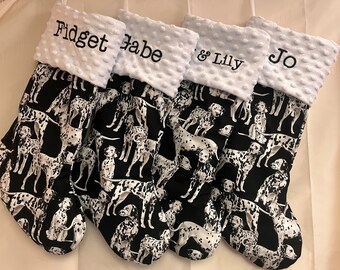 Personalized Fur Baby Christmas Stocking / Dalmatian