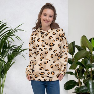 Leopard Pattern Unisex Hoodie | Etsy 