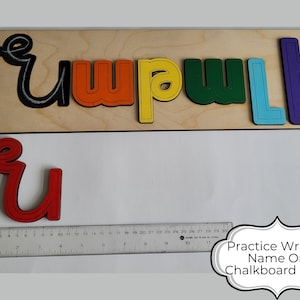 Armenian Chalkboard Puzzle For Kids - Armenian Gift For Kids - Learn Armenian - Armenian Letters - Armenian Birthday Gift Armenian Christmas