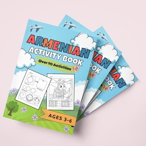Armenian Book For Kids - Armenian Activity Book - Learn Armenian - Armenian Kids Book - Armenian Gifts For Kids - Armenian Birthday Gift